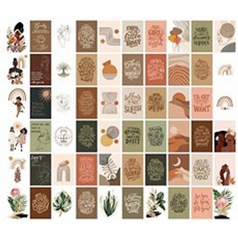 House & Cubby Gasira Range. Aesthetic Wall Collage Kit - Boho/753115, 상세내용참조, 상세내용참조, 상세내용참조