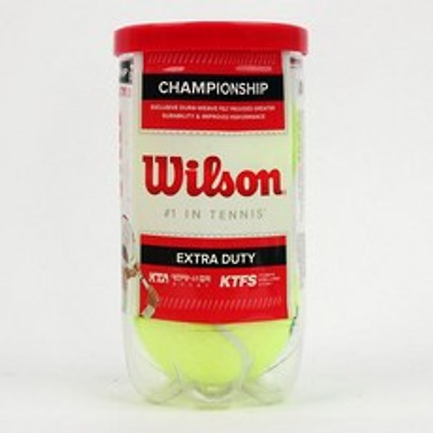윌슨 챔피온쉽 테니스공(1캔)2개입 /테니스볼 시합구 T1067KO