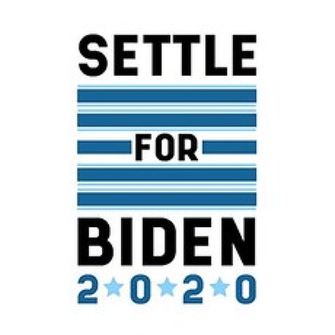 Biden 2020 재미 있은 대통령 선거 캠페인 민주당 자유주의 자문가 Harris (Settle for Biden 2020 13867 Laminated 12x18 in.), 본상품, 본상품