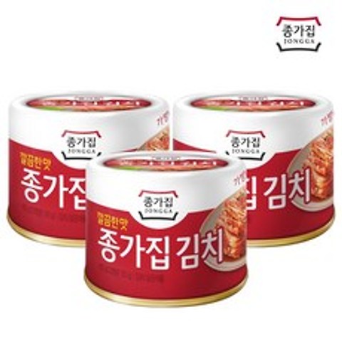 종가집 깔끔한맛 김치(캔) 160g x 5개