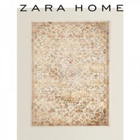 Zara Home 홈 거실 침실 유럽 꽃 패턴 섬유 카페트 카펫, 150 x 200cm, 칼라