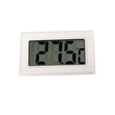 Mini termómetro del congelador del refrigerador termómetro Digital LCD Sensor termómetro para acuari, 흰색 케이블 없음