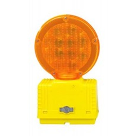 Cortina Strato-Lite LED Barricade Light with Photocell 03-10-3WAYDC 6 VDC Amber, 단일옵션