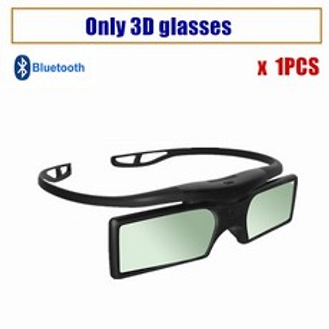 블루투스 3D 안경 액티브 셔터 충전식 안경 Epson 프로젝터 Sony Sharp Panasonic Samsung 3D TV와 호환 가능, 협력사, 상자 없음 1pcs