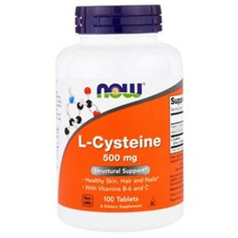 Now Foods L-Cysteine 500 mg 100 Tablets, 상세 설명 참조0, 상세 설명 참조0