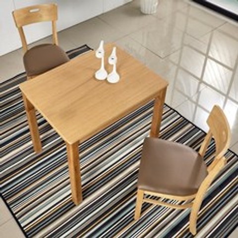노르웨이숲 원목 2인용식탁 세트 (850식탁+의자2) 식탁세트, 원목2인세트(850식탁+의자2개)