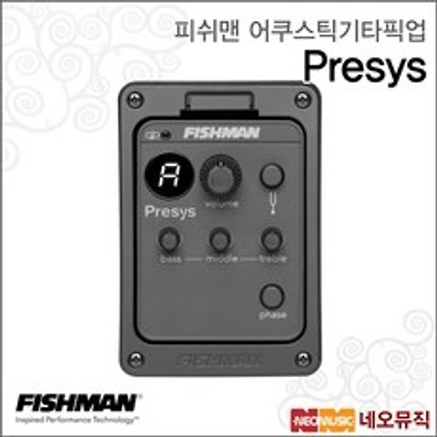 피쉬맨어쿠스틱기타픽업 Presys 어쿠스틱용/엠프EQ, Fishman Presys_P6