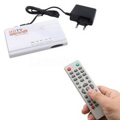 DVB-T/ T2 TV 박스 HDMI 1080P RCA AV CVBS 튜너 리시버 디지털 Terrestrial, 상세내용참조