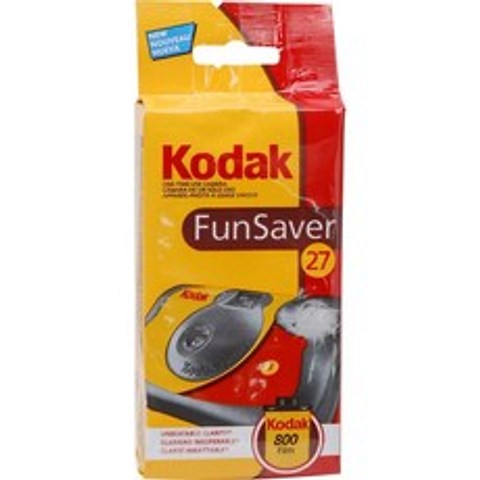 플래시 및 ISO 400 27 노출이 있는 Kodak Fun Saver : Instant Film Camera : Camera & Photo, 단일옵션