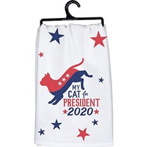 캐시 주방 접시 수건 - 2020 년 대통령을위한 내 고양이, 본상품