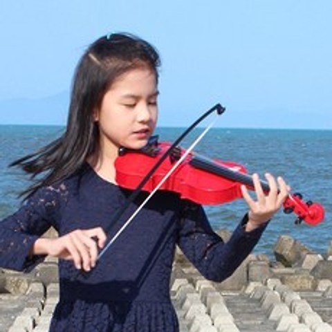 CHINA 어린이 연습용 유아 바이올린 악기, 02-브라운