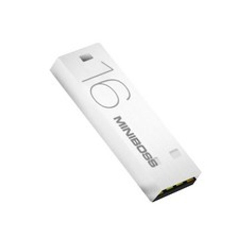 미니보스 USB메모리 카드 스틱형 메모리 사무용USB, 화이트, 16GB