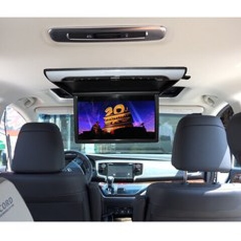 천장 차량용 티비 카니발 TV 뒷자석 자동차용 모니터 차량 태블릿 천장형 천정, 19 인치 베이지 1080P + MP5 1 개