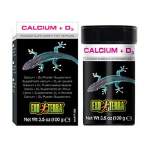엑소테라 파충류전용 칼슘제 D3 포함 영양제, 1개, 40g