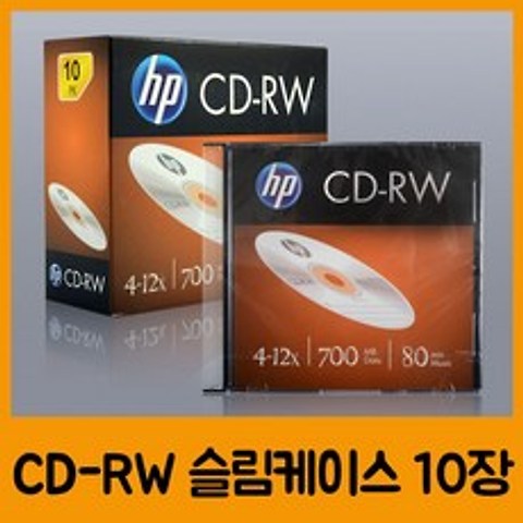HP CD-RW 1P Slim (10P/1팩), 1개