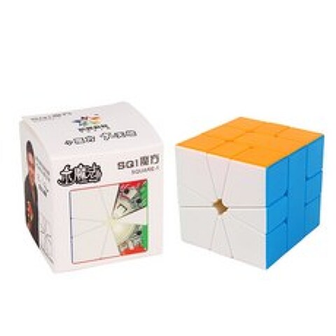 Yuxin Zhisheng 리틀 매직 SQ1 마그네틱 매직 큐브 Yuxin SQ 1 마그네틱 스피드 큐브 스퀘어 1 3x3 cubo magico Square1 퍼즐 큐브|Mag, 1개, Magnetic Black, 단일