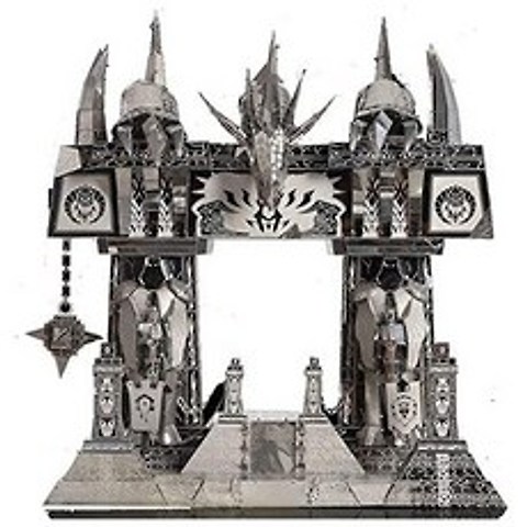 Picture Kingdom World of Warcraft 다크 포털 모델 키트 PJ158 DIY 3D 금속 퍼즐 레이저 컷 모델 키트 장, 단색_One Size, 단색, 상세 설명 참조0