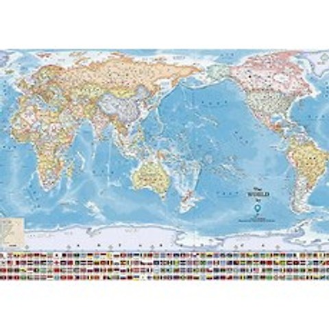 세계지도 국기(110x80), 나우맵소프트