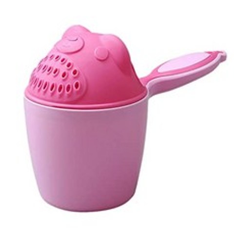 귀여운 만화 아기 목욕 샴푸 컵 rinser 키즈 샴푸 린스 컵 목욕 샤워 세척 머리 (핑크), 본상품