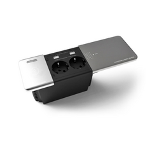 하만 빌트인 유무선 슬라이드 콘센트 HM-1000(매립형 무선 충전 USB포트 아일랜드 식탁 테이블 협탁 카페 스터디룸 독서실 사무실), 1개
