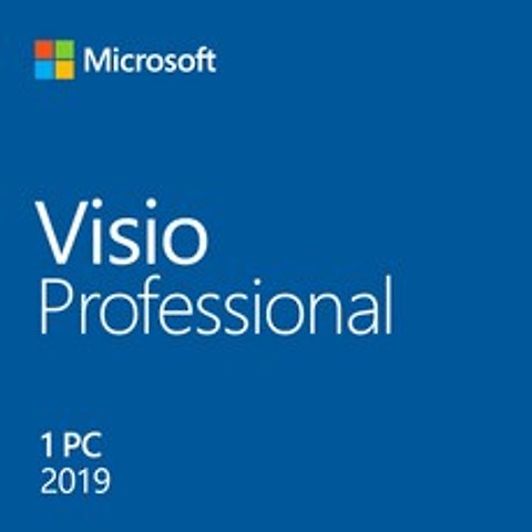 마이크로소프트 Visio Professional 2019 Sngl OLP NL (기업용 라이선스 다운그레이드 가능 5개이상), 선택하세요