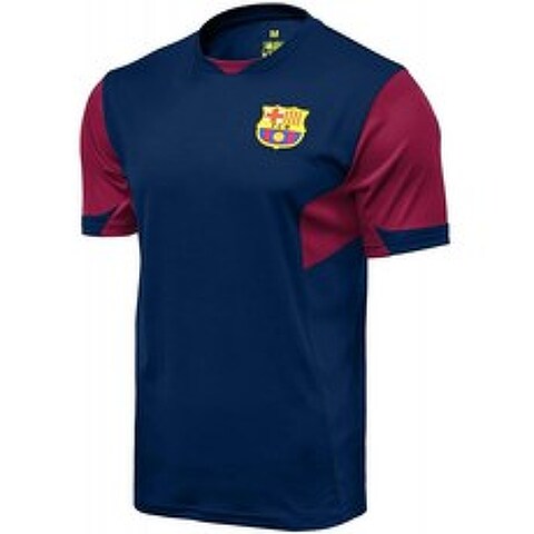 아이콘 스포츠맨 FC 바르셀로나 공식 라이선스 축구 폴리 셔츠 저지 -08 Large, 단일옵션