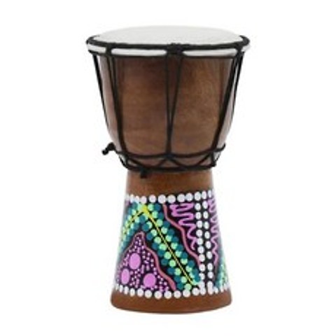 젬베 젬버 IRIN 4 인치 Djembe 직업적인 아프리카 드럼 Bongo 목제 악기, 랜덤