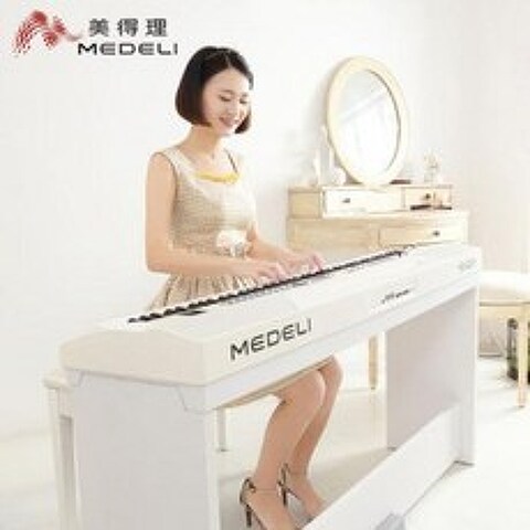 전자키보드 디지털피아노 이지적인 88단추스틸 해머터치 일렉트로닉 피아노, 04 백색금두