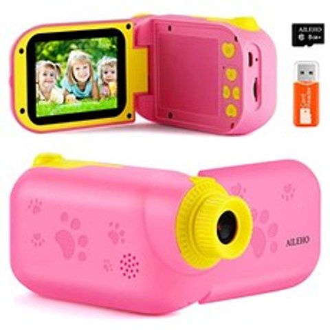 여자를위한 여자를위한 아이리오 아이 카메라 아이를위한 디지털 캠코더 어린이를위한 생일 아이들의 장난감 3 4 5 6 7 8 9 세 유아의 카메라 8m (Mini Dv Pink), Mini Dv Pink, Mini Dv Pink