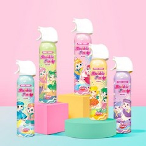 핑크공주 핑키통키 버블파티 250ml 유아 버블 클렌저 거품 목욕놀이 바디워시, 스카이민트