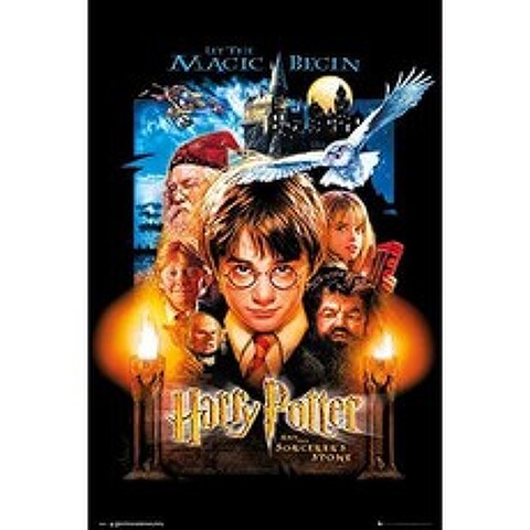 Harry Potter and The Sorcerers Stone - Movie Poster Print (Tesa Poster Strips Tesa Poster Strips), 본상품