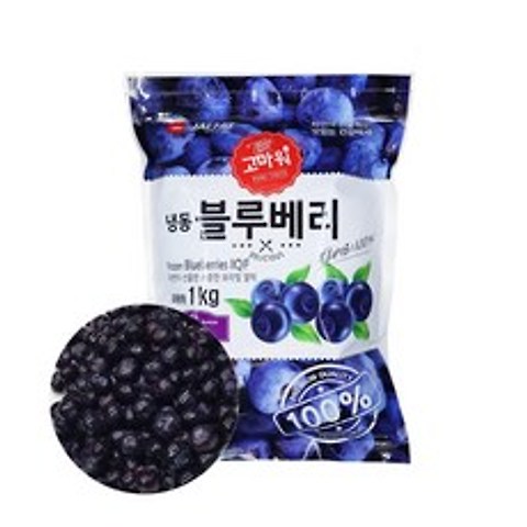 손씨푸드 달콤달콤 프리미엄 냉동 블루베리 1kg, 1팩