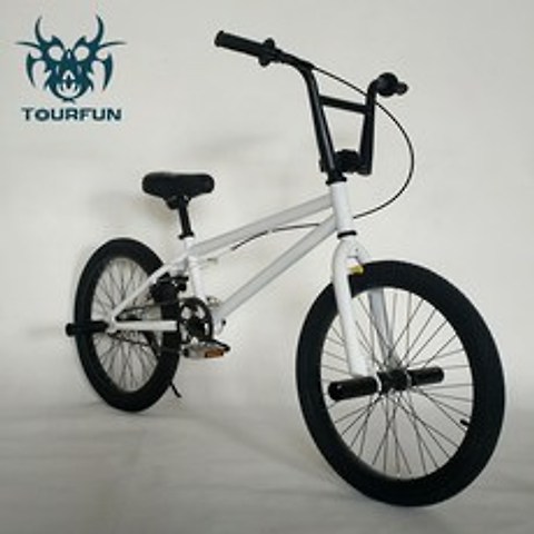 BMX자전거 20인치 묘기자전거 프리미엄 미니 자전거, 은자색