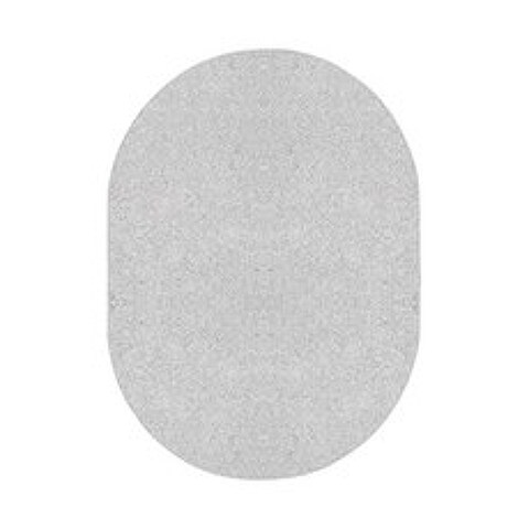 환경 아이들이 좋아하는 지역 카펫 거친 흰색 6x 9 타원형 및 미끄럼 방지 뒷면 (6 x 9 Oval With Non Slip Backing Off White), 본상품, 본상품