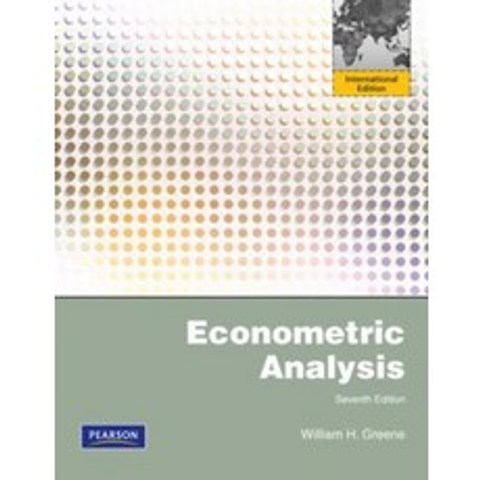 Econometric Analysis:Global Edition, Pearson Education Asia