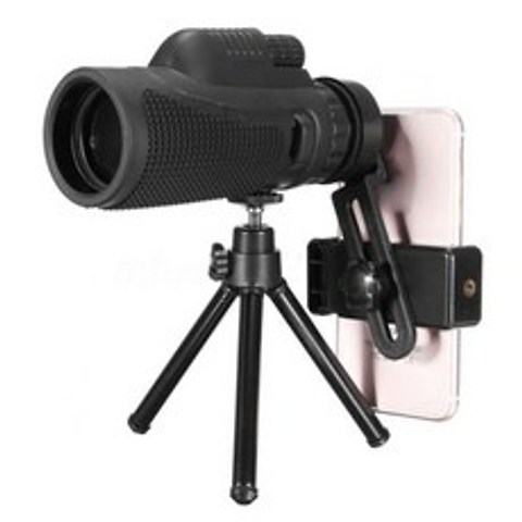 40x60 줌 광학 HD 렌즈 전문 천문 망원경 고출력 휴대용 삼각대 야간 딥 스페이스 스타|Monocular/Binoculars|, 1개, Black