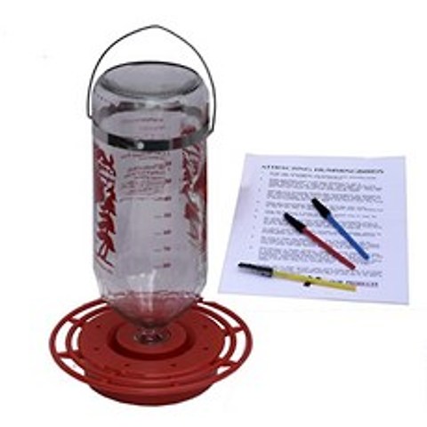 Best-1 Large Glass Hummingbird Feeder Starter Gift Set - Bundle of 3 Items Includes Cleaning Brushes, 본상품, 본상품