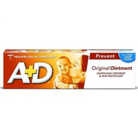 A+D Diaper Rash Ointment & Skin Protectant 에이 플러스 다이퍼 래쉬 오인트먼트 & 스킨 프로텍턴트 4oz(113g) 2팩