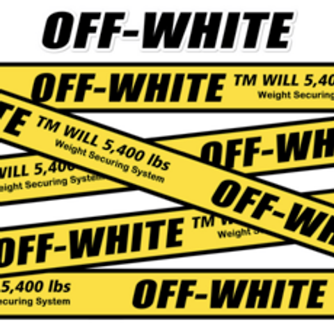 못난이상점 경고 위험 CAUTION OFF-WHITE 5M롤스티커, 1롤, OFF-WHITE 5M 롤스티커