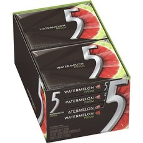 5껌 무설탕 껌 워터멜론 프리즘 무지방, 워터멜론 프리즘 (Watermelon Prism), 150개입