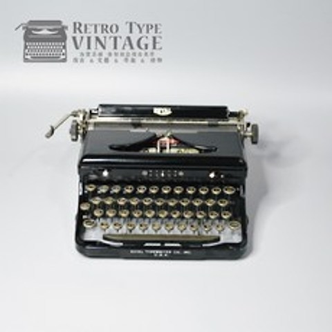 타자기 1936 미국 ROYAL 휴대용 금속 기계 향수 컬렉션 문학 생일 선물 정상 사용