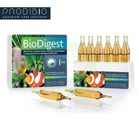구피어항청소 녹조제거 외부집똥기 Prodibio BioDigest 물고기 탱크 수족관, 하얀, 바이알 5 개