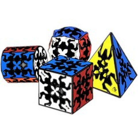 새로운 Qiyi 기어 큐브 3x3x3 기어 큐브 3x3 피라미드 실린더 구체 스피드 큐브 어린이를위한 교육 장난감|Magic Cubes|, 1개, C, 단일