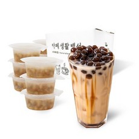 nature tea 즉석타피오카 블랙컵, 블랙컵60g 12개입