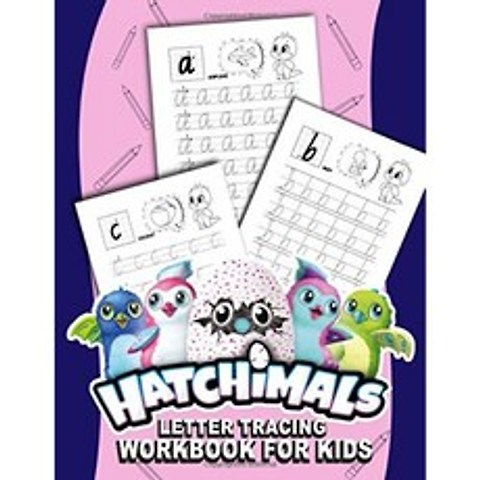 Hatchimals Letters Tracing Workbook : 아이들이 스트레스를 풀고 배우기위한 새로운 종류의 편지 추적, 단일옵션