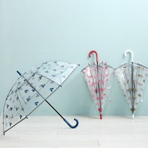 디즈니 55 쓰리써클 투명 비닐 아동우산