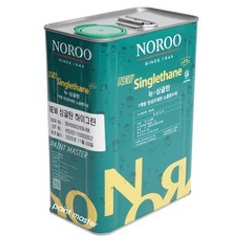 노루페인트 옥상방수 우레탄페인트 싱글탄 중도1액형 4kg, 회색