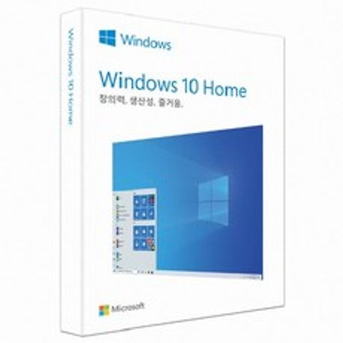 [한국MS정품] 바른컴퓨터 윈도우10 홈/프로 라이센스 DSP FPP 마이크로소프트, 윈도우10홈 DSP