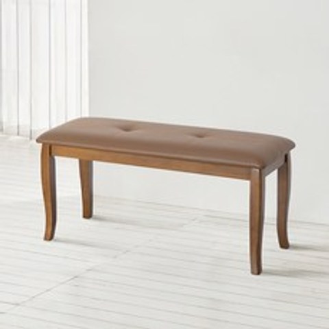 라로퍼니처 프렌치 앤틱 고무나무 원목 2인 식탁 벤치 의자, 단품