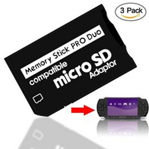 [해외] Ingelon 메모리 스틱 프로 듀오 어댑터 마이크로 SD 기억력 스틱 카드 TF MS 카드 리더 소니 PSP 어댑터 메모리 카드, 상세내용표시